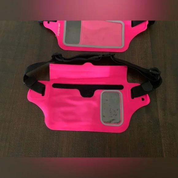 2-Hot Pink Adjustable Belt Bags - Picture 4 of 5